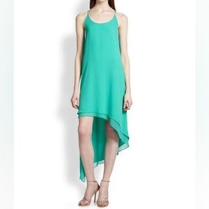 BCBG "LIENNA" high low dress Jade Green S